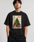 Holiday Mail Stamp - Black