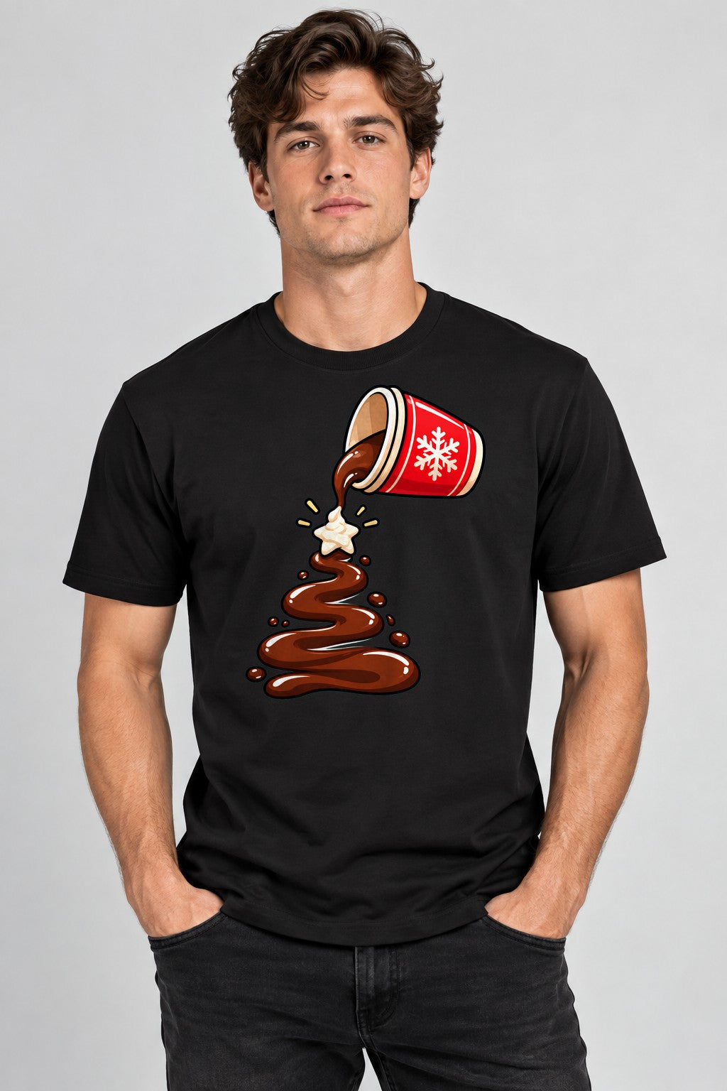 Hot Cocoa Christmas Tree - Black