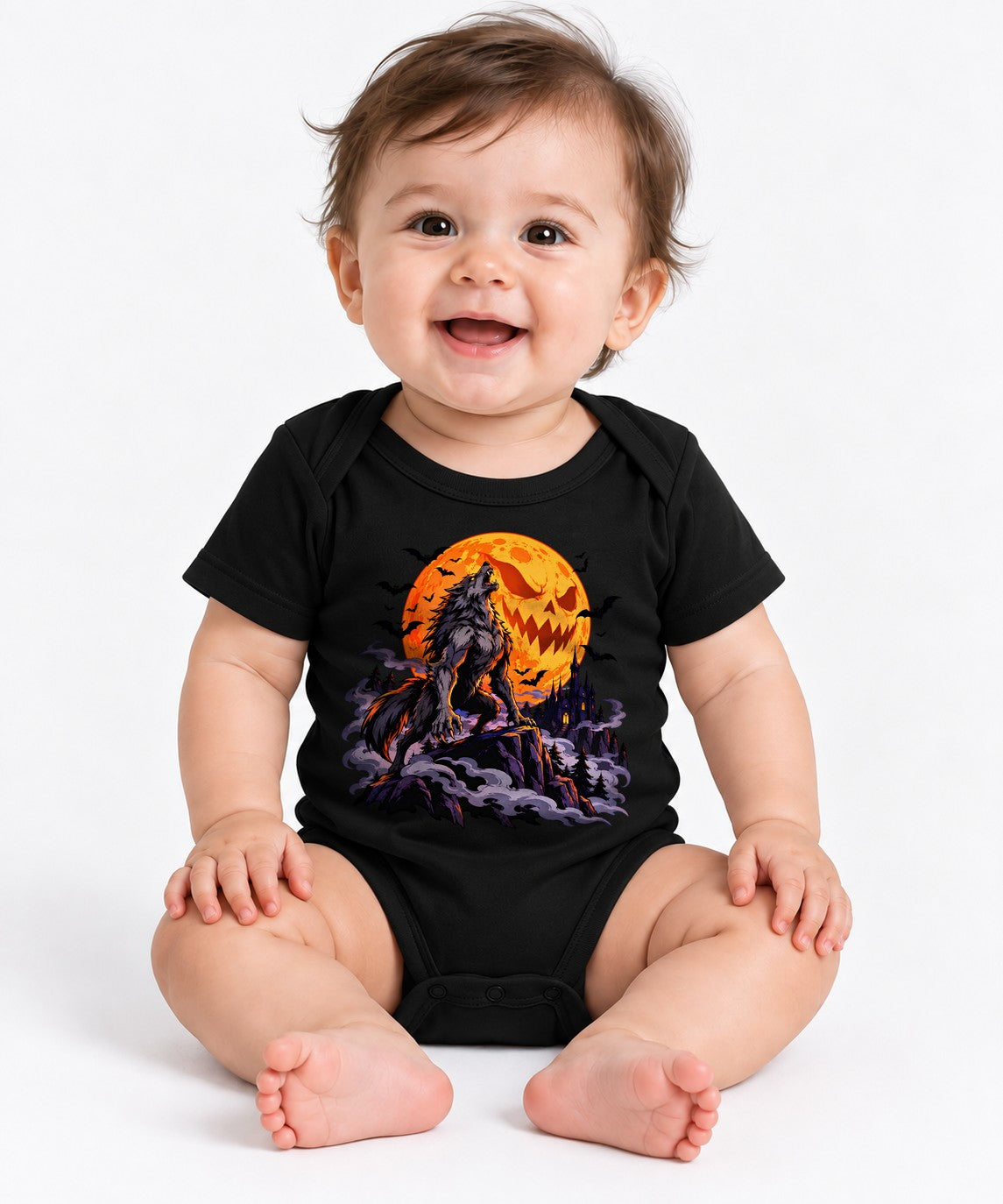 Howling Werewolf Moon - Black