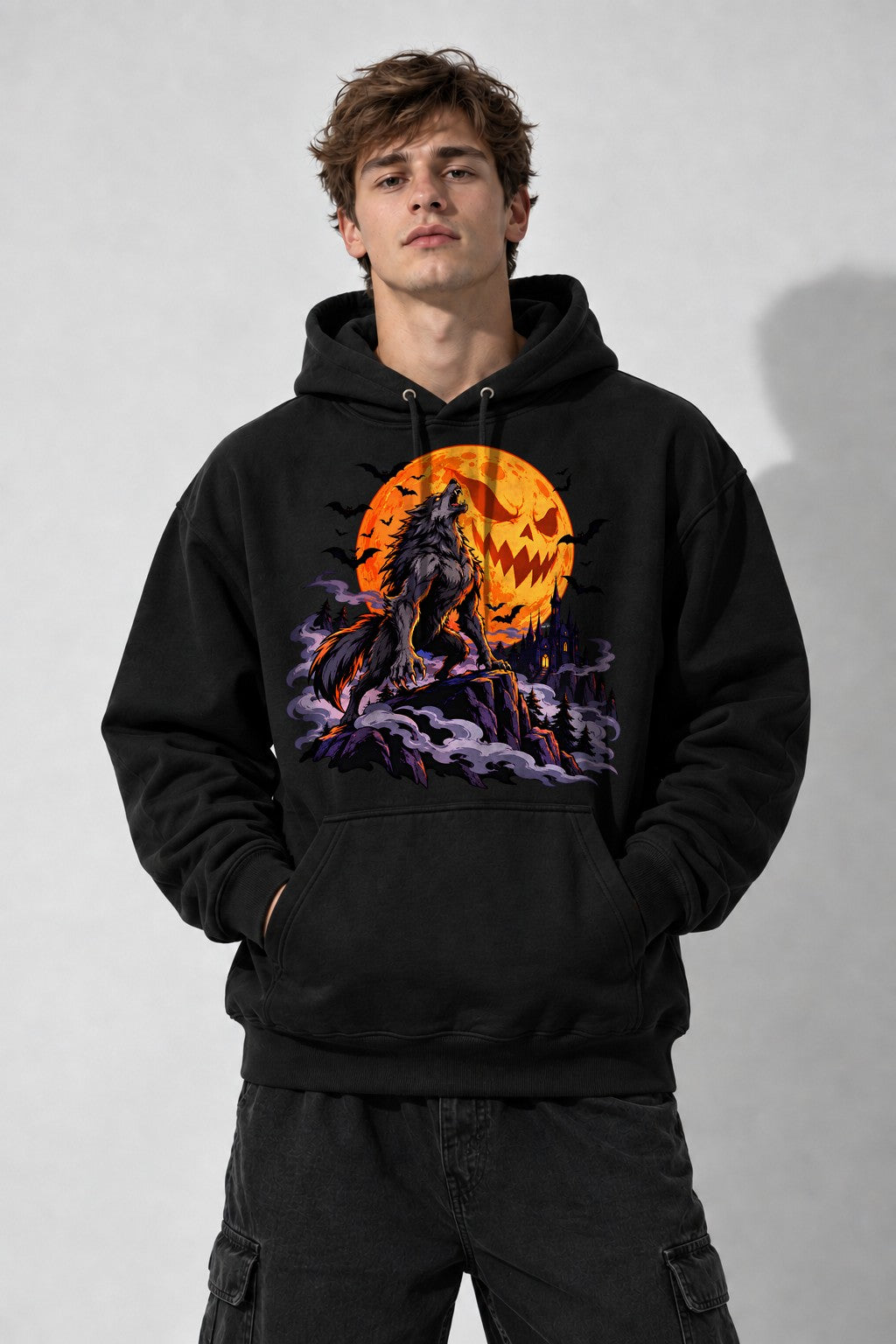 Howling Werewolf Moon - Black