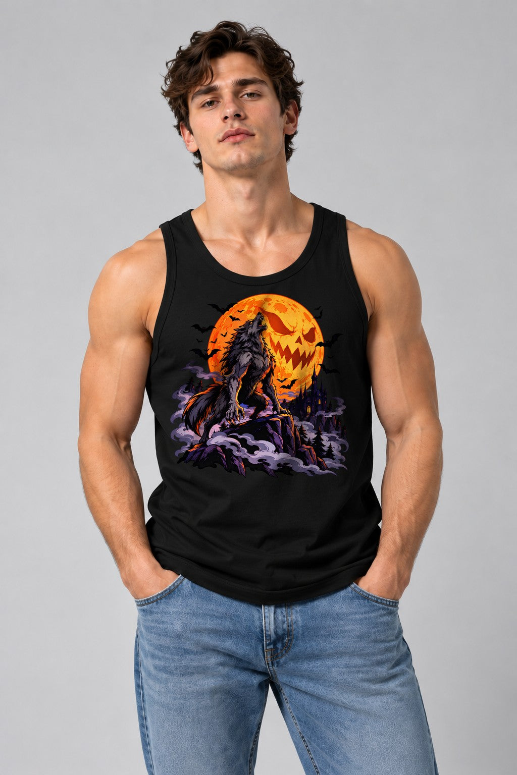 Howling Werewolf Moon - Black