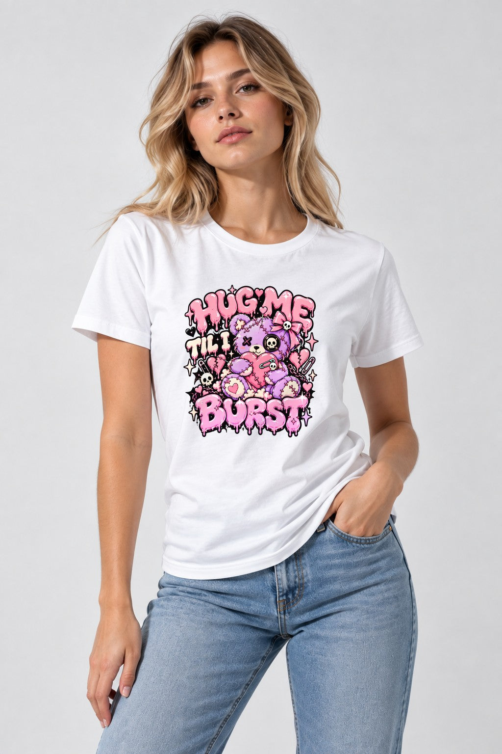 Hug Me Till I Burst - White