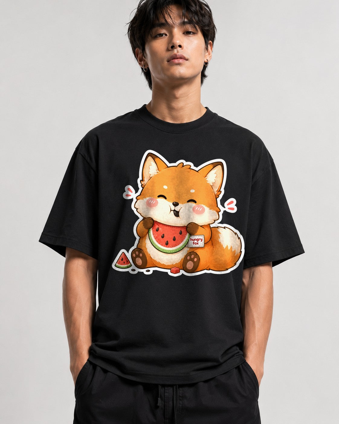 Hungry Fox Watermelon - Black