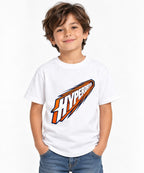 Hyper Drive Retro Speed Graphic Tee - Bold Racing Style - White