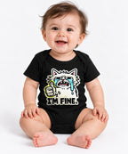 I'm Fine Cat - Black