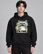 I'm Fine Cat - Black