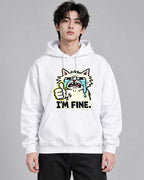 I'm Fine Cat - White