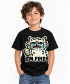 I'm Fine Cat - Black