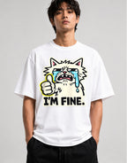 I'm Fine Cat - White