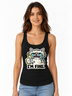 I'm Fine Cat - Black