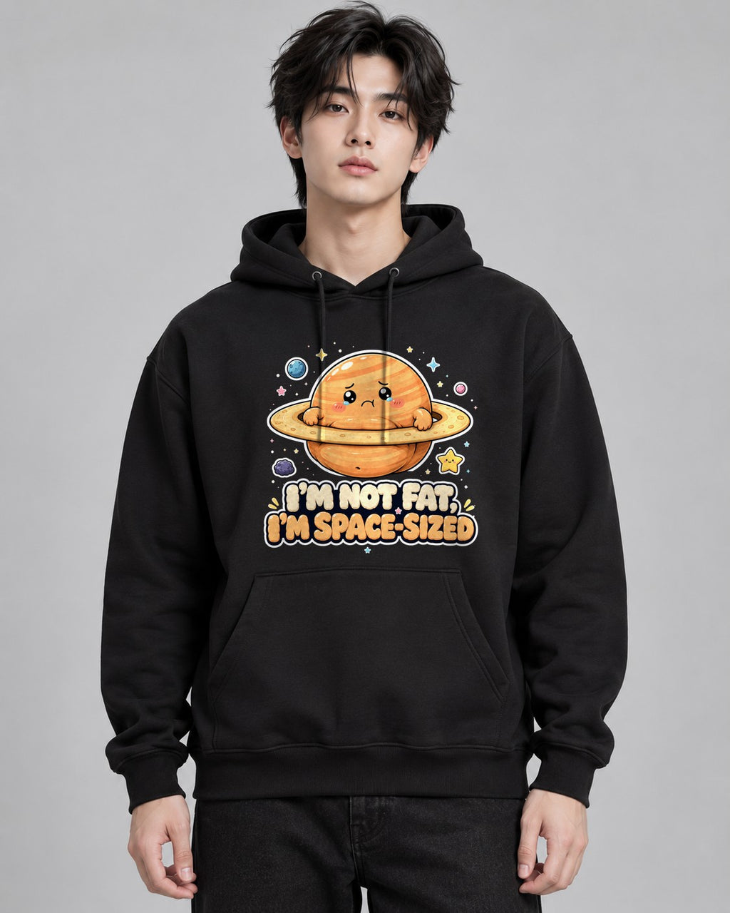 I'm Not Fat I'm Space Sized - Cute S - Black
