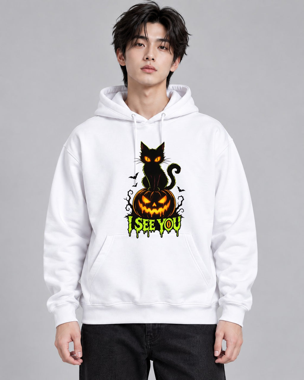 I See You Cat - White