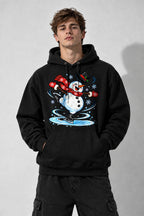 Ice Skating Snowman - Black