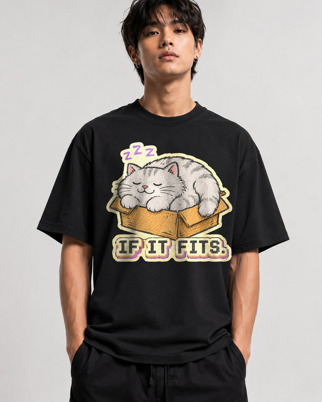 If It Fits Cat - Black