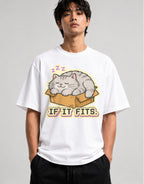If It Fits Cat - White