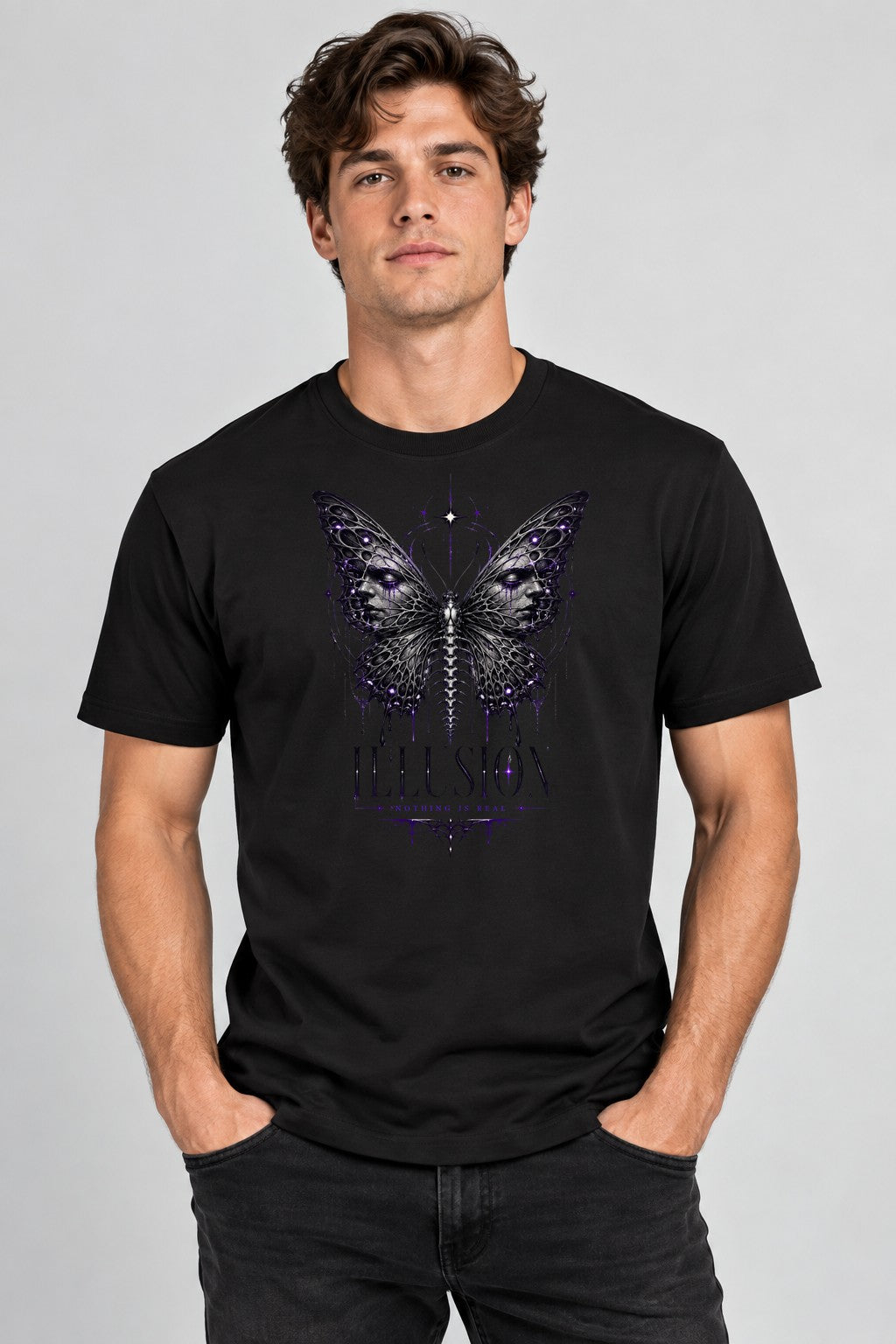 Illusion Butterfly - Black