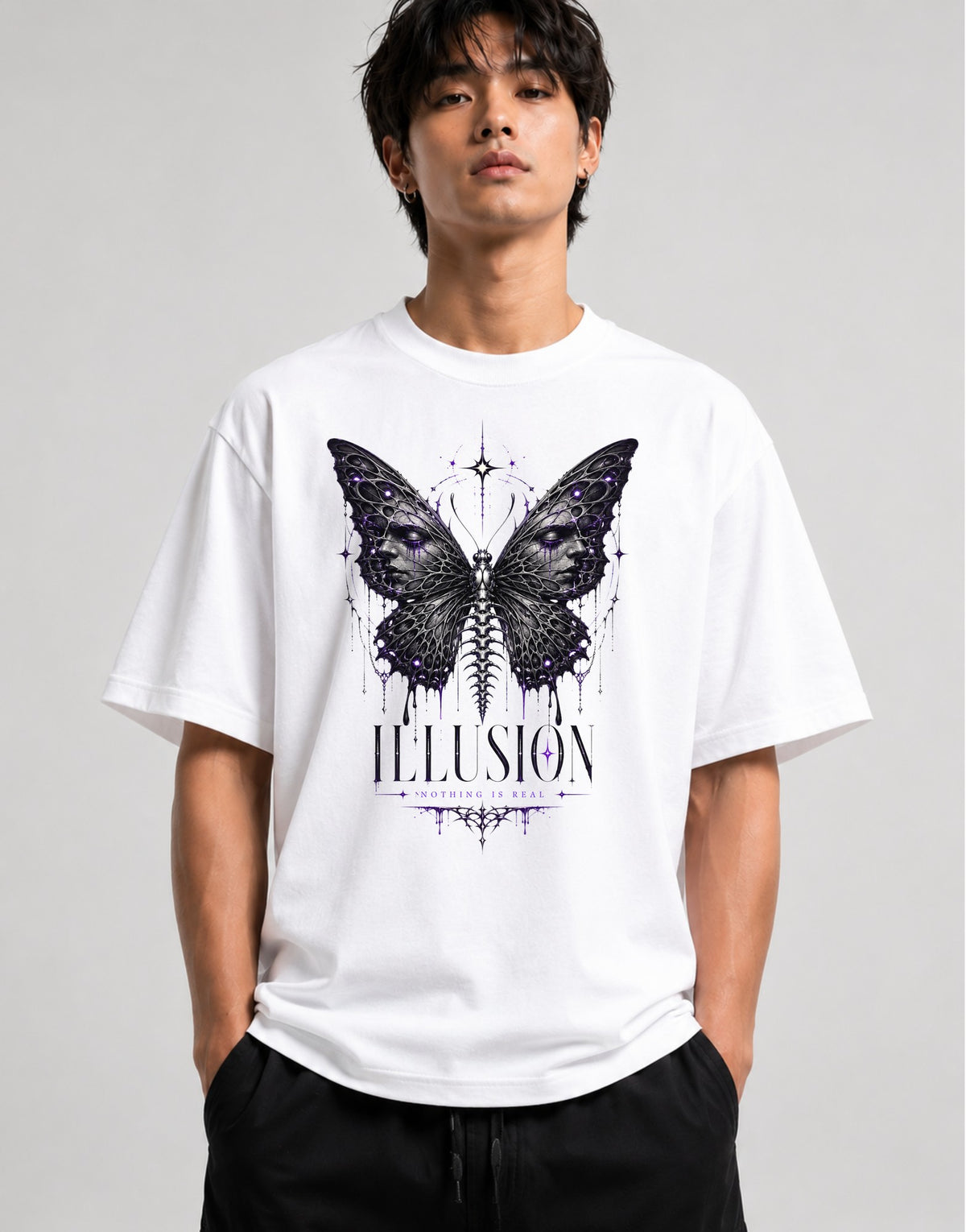 Illusion Butterfly - White