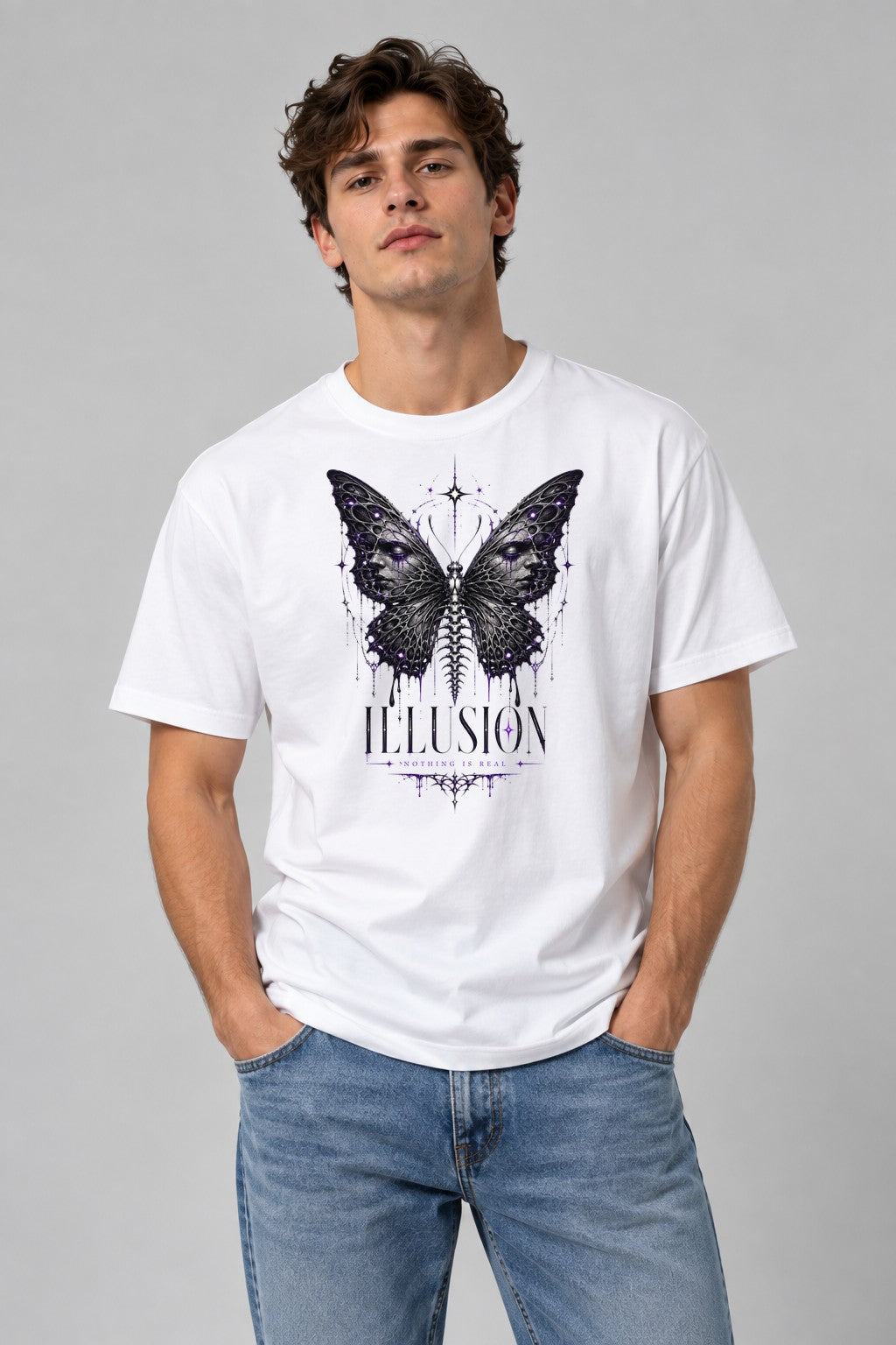 Illusion Butterfly - White