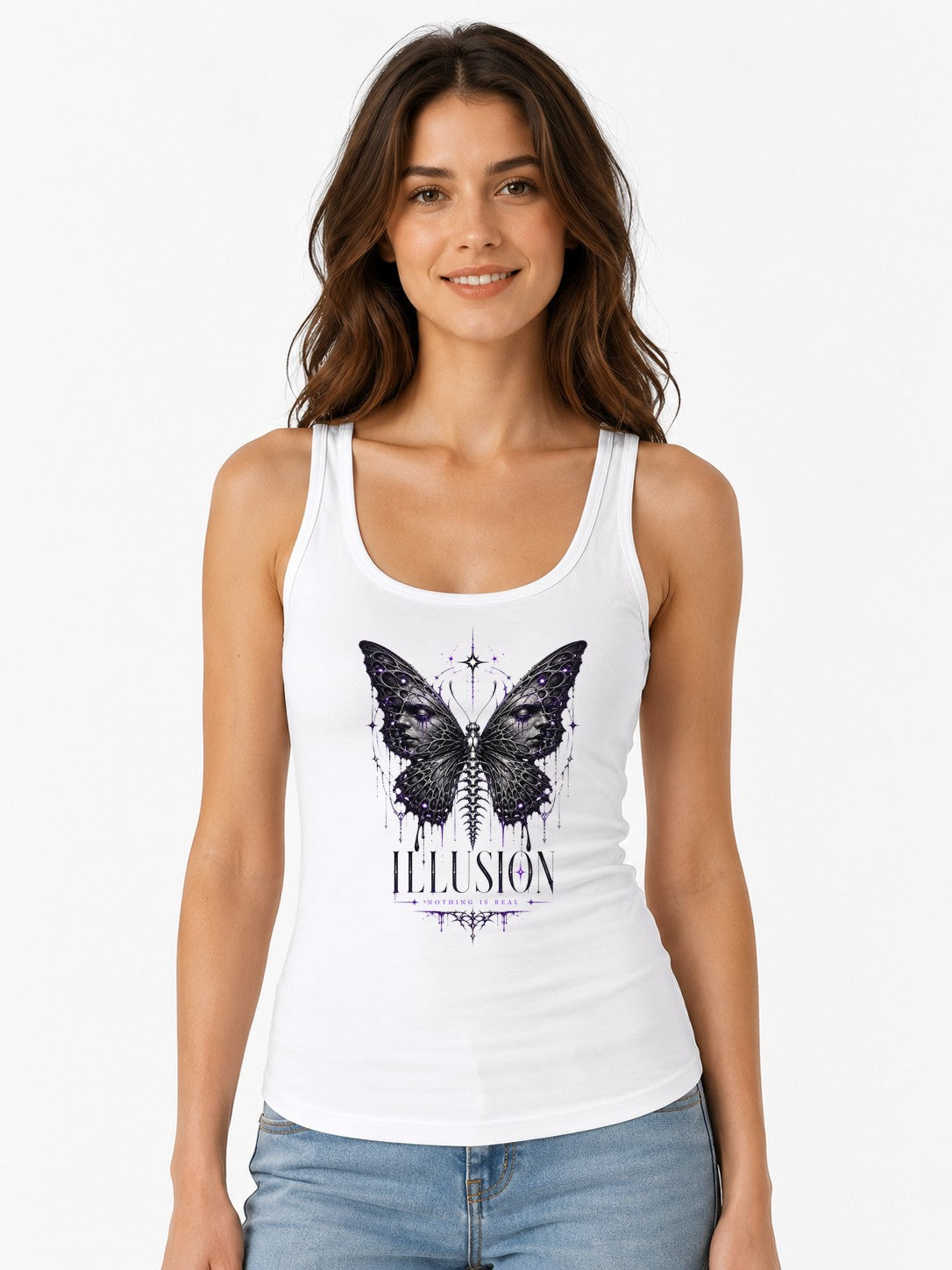 Illusion Butterfly - White