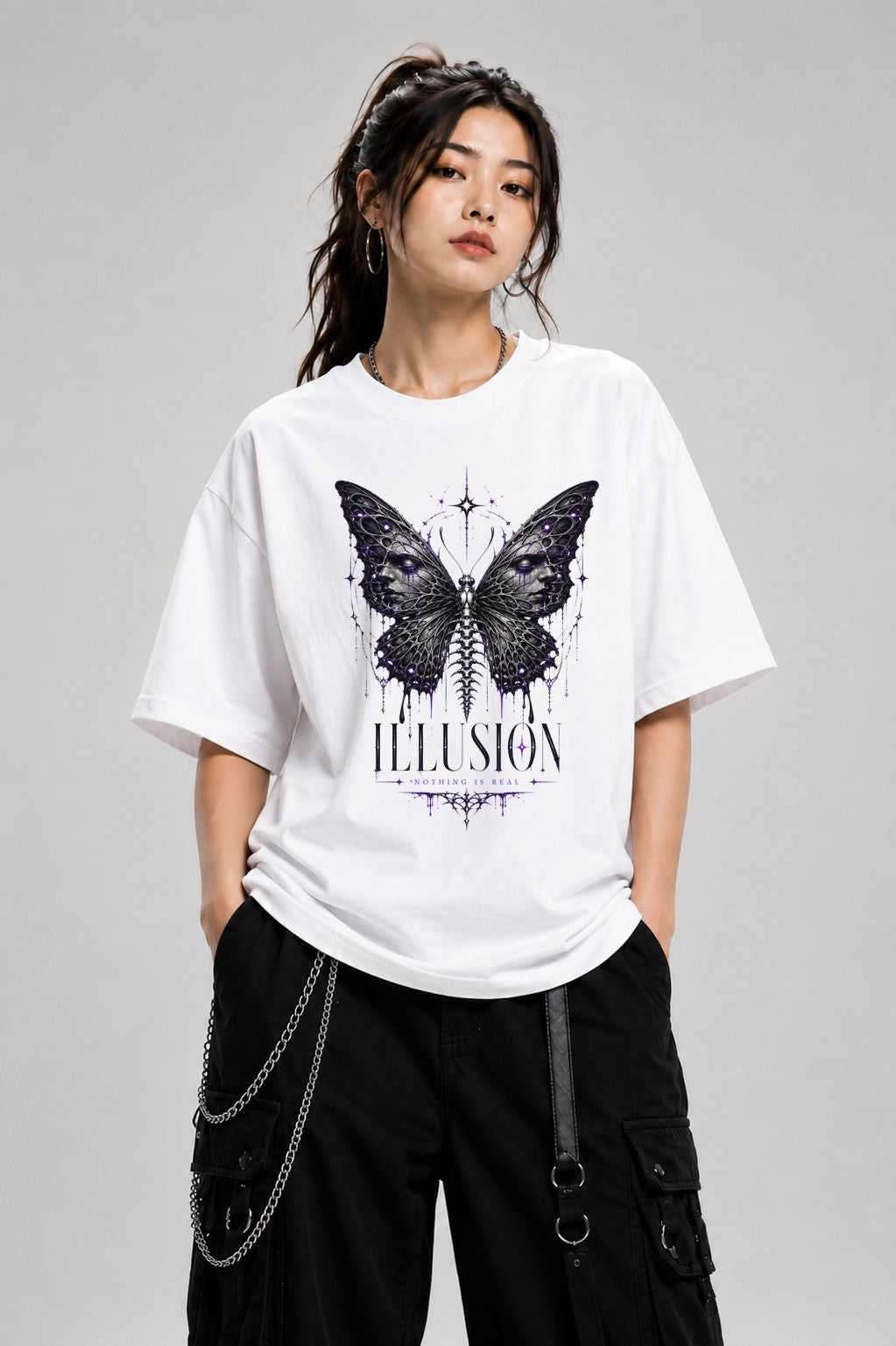 Illusion Butterfly - White