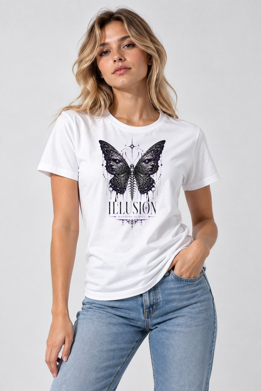 Illusion Butterfly - White
