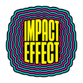 Impact Effect Graphic Tee - Retro Psychedelic Sticker Style