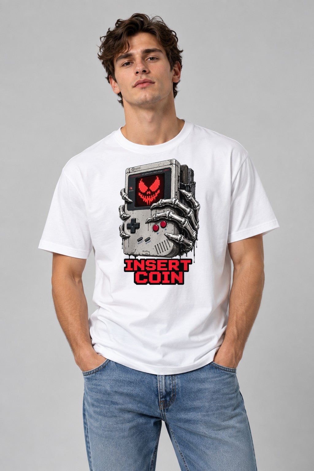 Insert Coin - White