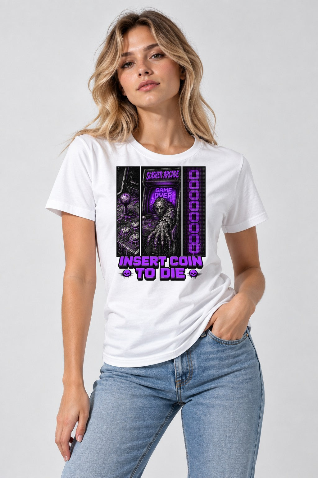 Insert Coin To Die - White