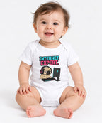 Internet Expert Pug Gamer T-Shirt - Funny Meme Graphic Tee - White
