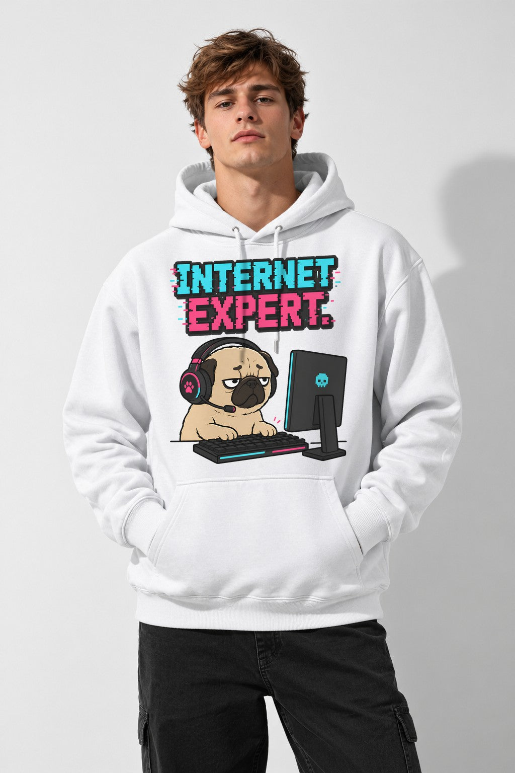 Internet Expert Pug 09211404 - White
