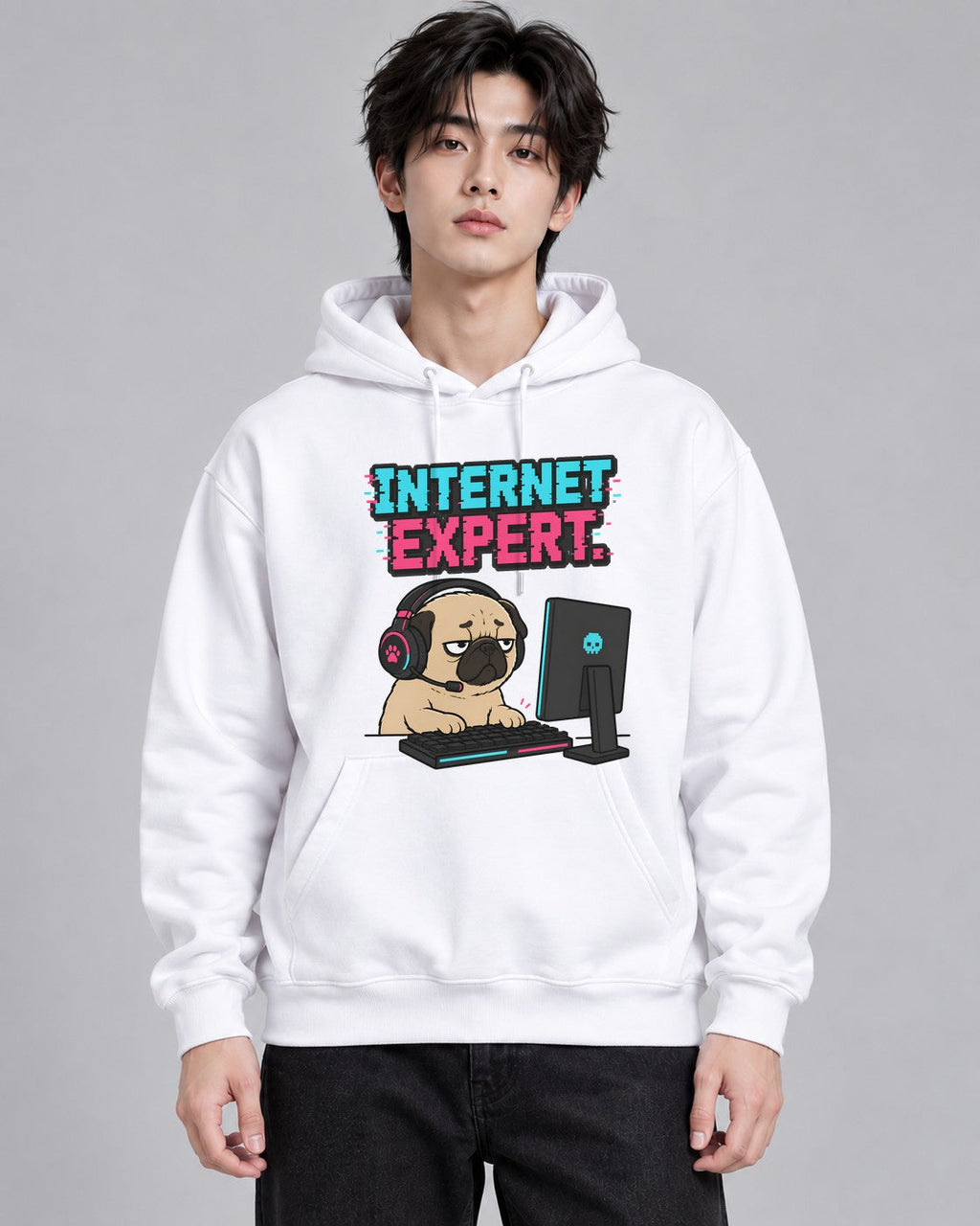Internet Expert Pug 09211404 - White