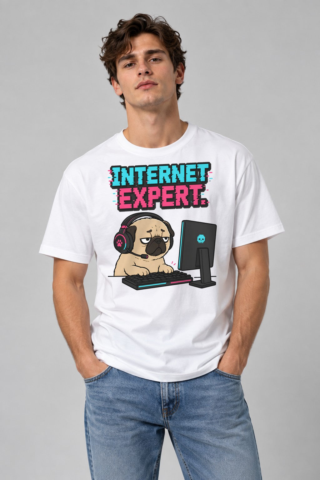 Internet Expert Pug 09211404 - White
