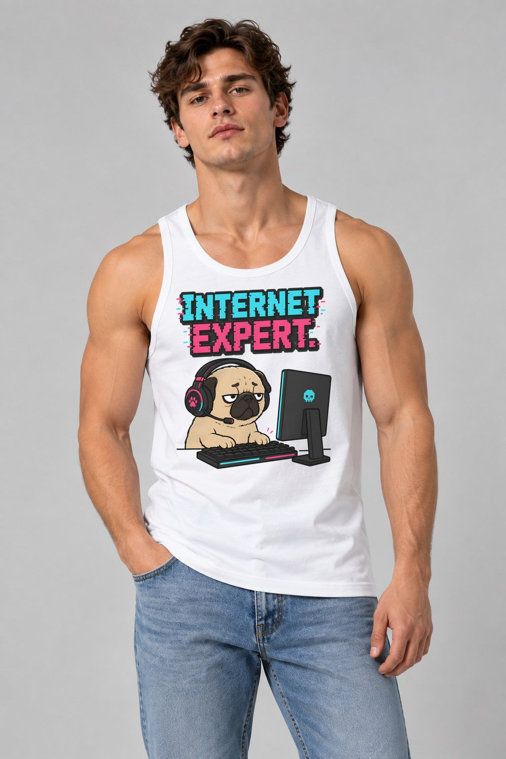 Internet Expert Pug 09211404 - White