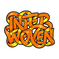 Interwoven Graffiti Typography Tee - Bold Orange Street Art Style