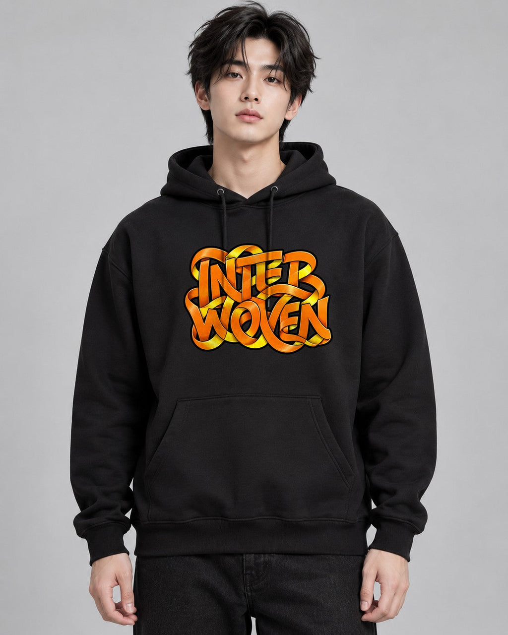 Interwoven Graffiti - Black