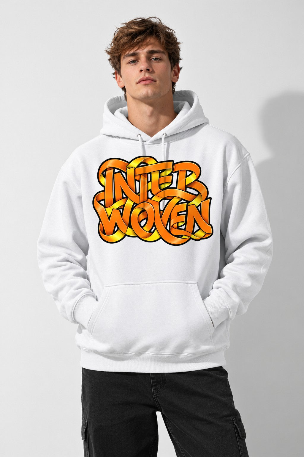 Interwoven Graffiti - White