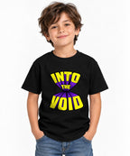 Into The Void Graphic Tee - Retro Comic Book Style Shirt - Black
