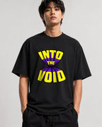 Into The Void Graphic Tee - Retro Comic Book Style Shirt - Black