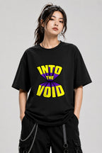 Into The Void Graphic Tee - Retro Comic Book Style Shirt - Black