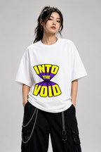 Into The Void Graphic Tee - Retro Comic Book Style Shirt - White