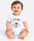 It's Fine Pug Shirt - Funny Sarcastic Dog Meme Graphic Tee - White