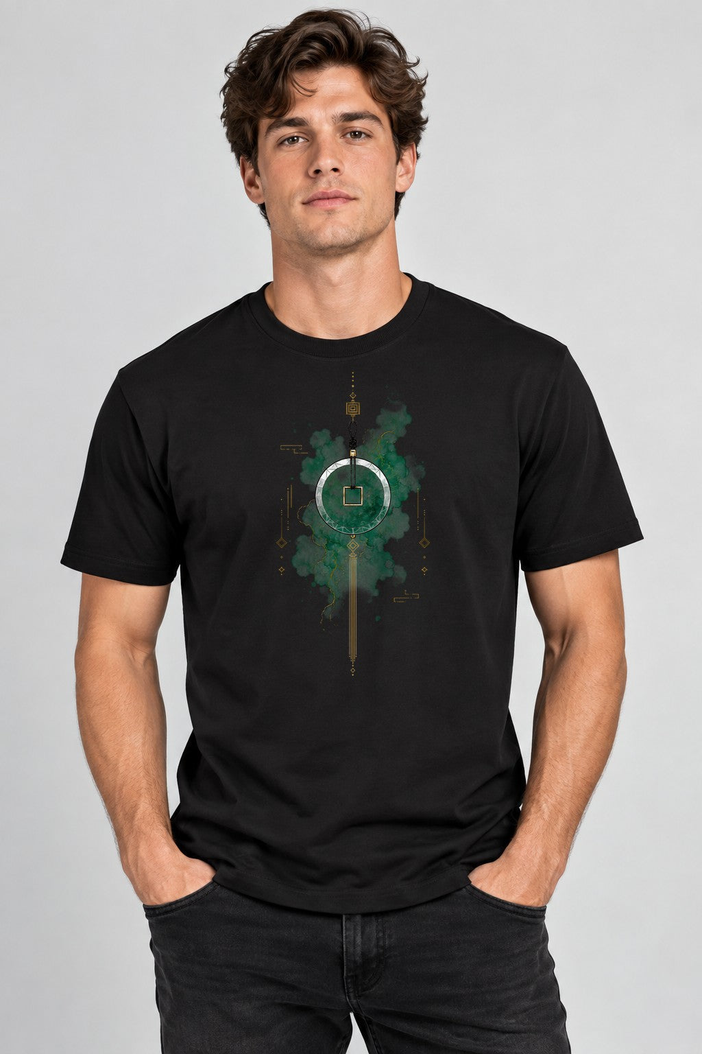 Jade Harmony Pendant - Black