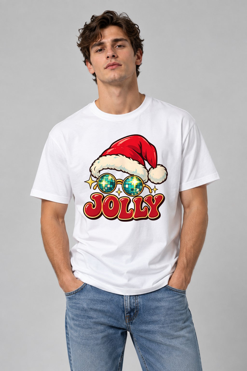 Jolly Disco Christmas - White