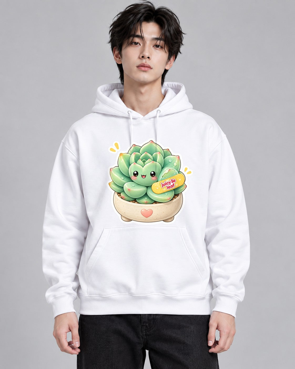 Juicy Leaf Succulent - White