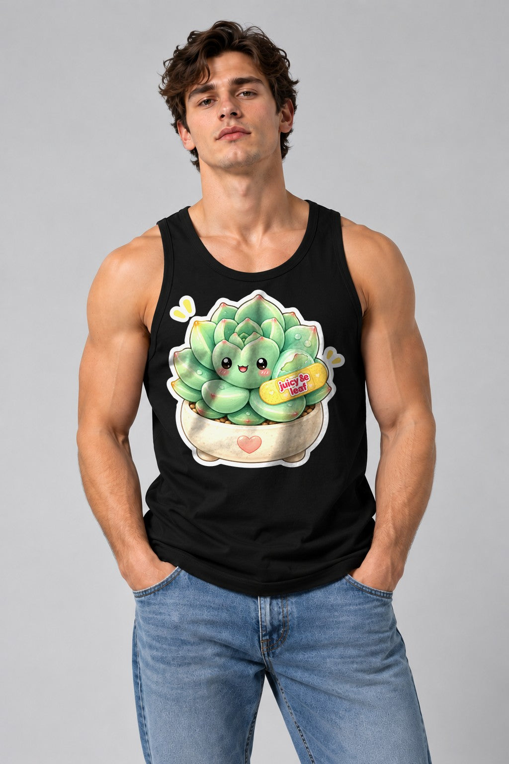 Juicy Leaf Succulent - Black