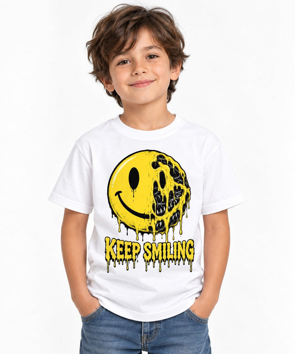 Keep Smiling Melting Face - White