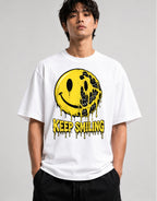 Keep Smiling Melting Face - White