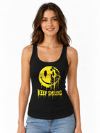 Keep Smiling Melting Face - Black