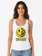 Keep Smiling Melting Face - White
