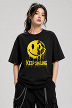 Keep Smiling Melting Face - Black
